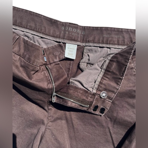 Brown Sonoma Life + Style Original Straight Leg Pants Women’s Size 16 - Picture 9 of 12